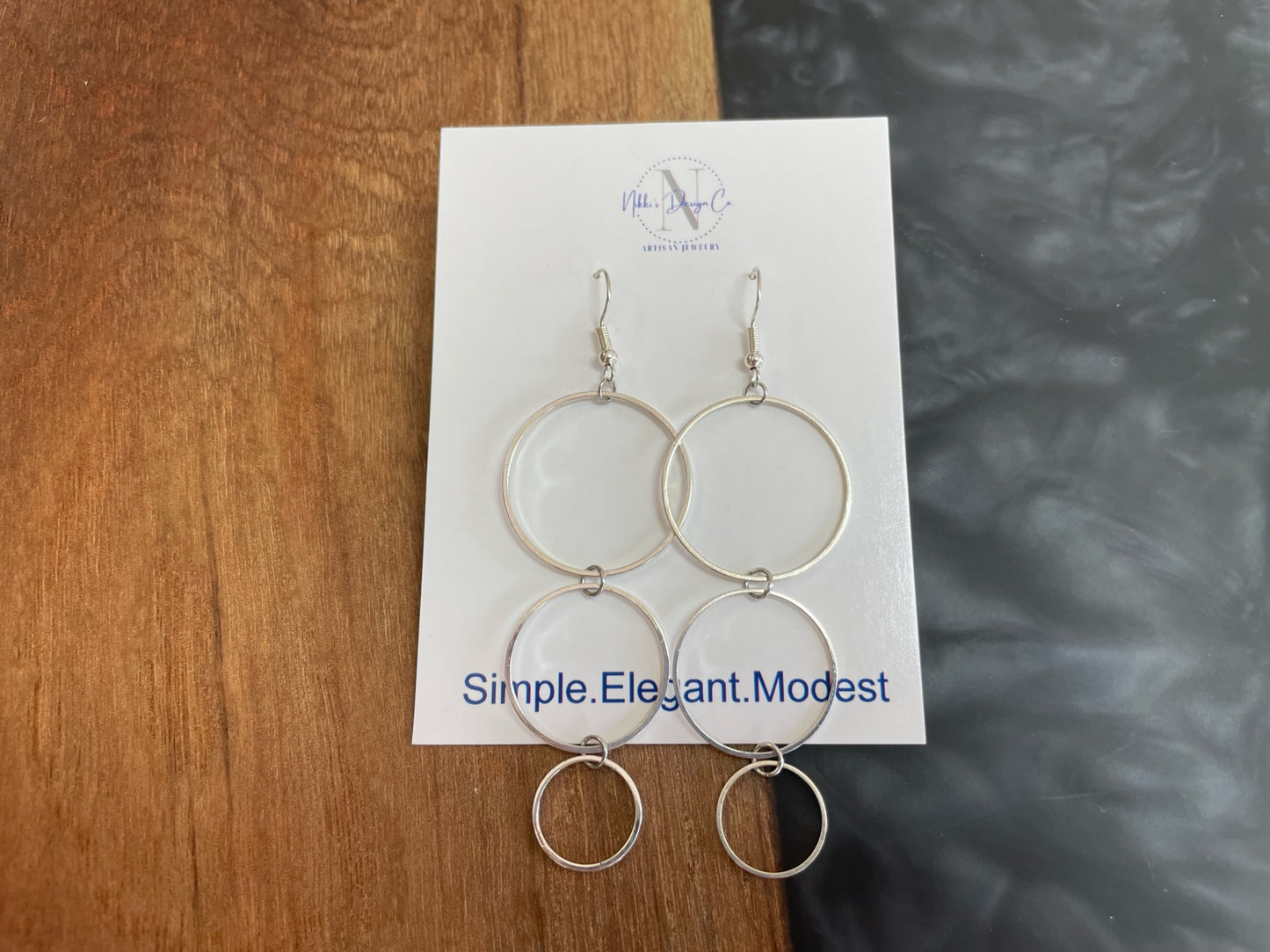 3 tier Hoop Earrings