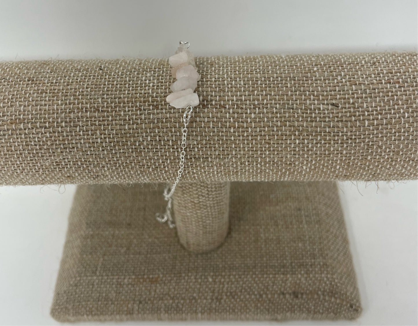 Rose quartz Sterling silver bracelet